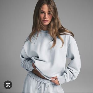 Skims Light Blue Sweatshirt